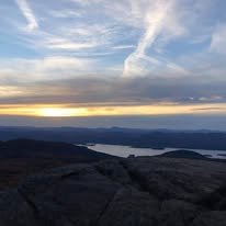 Stunning view from atop one of the high peaks of the Adirondack Mountains